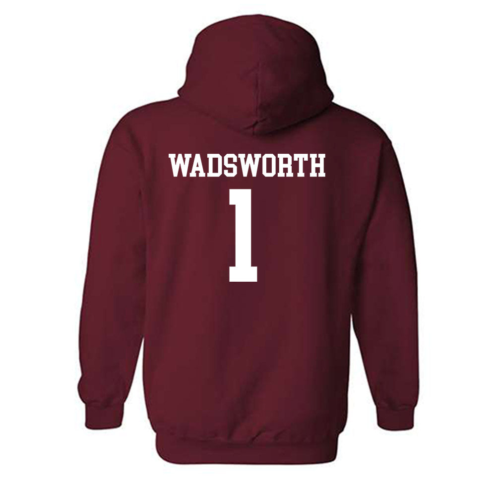 Alabama - NCAA Men's Basketball : Kari Wadsworth - Sports Shersey Hooded Sweatshirt-1