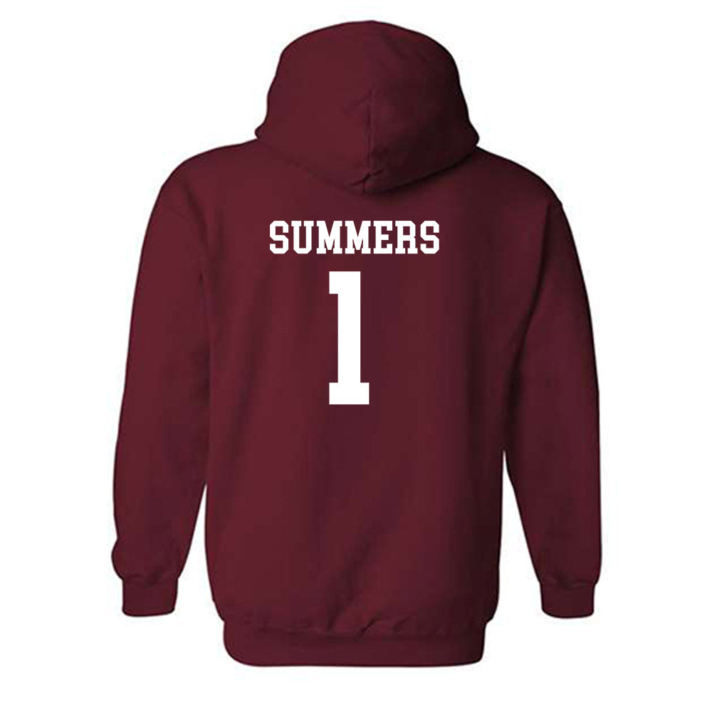 Alabama - NCAA Men's Basketball : Holly Summers - Sports Shersey Hooded Sweatshirt-1