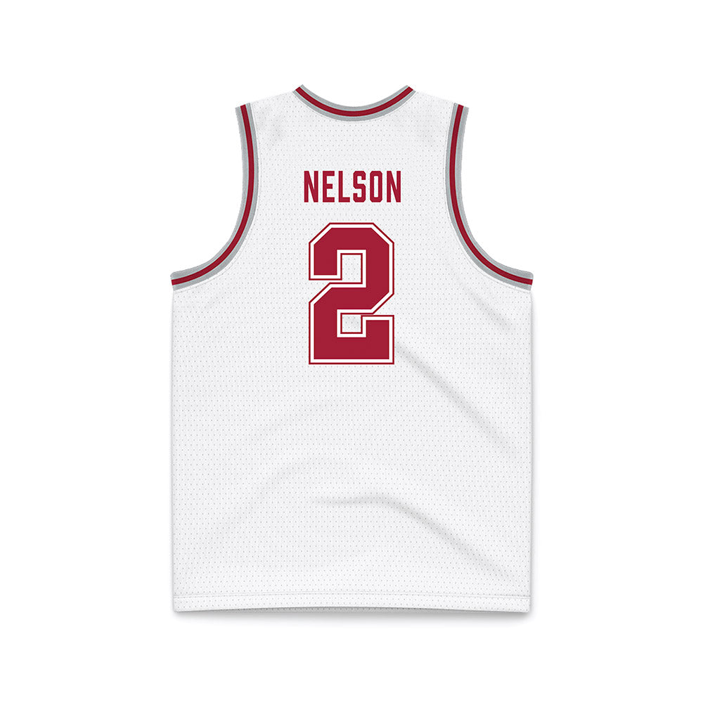 Alabama - NCAA Men's Basketball : Grant Nelson - White Basketball Jersey