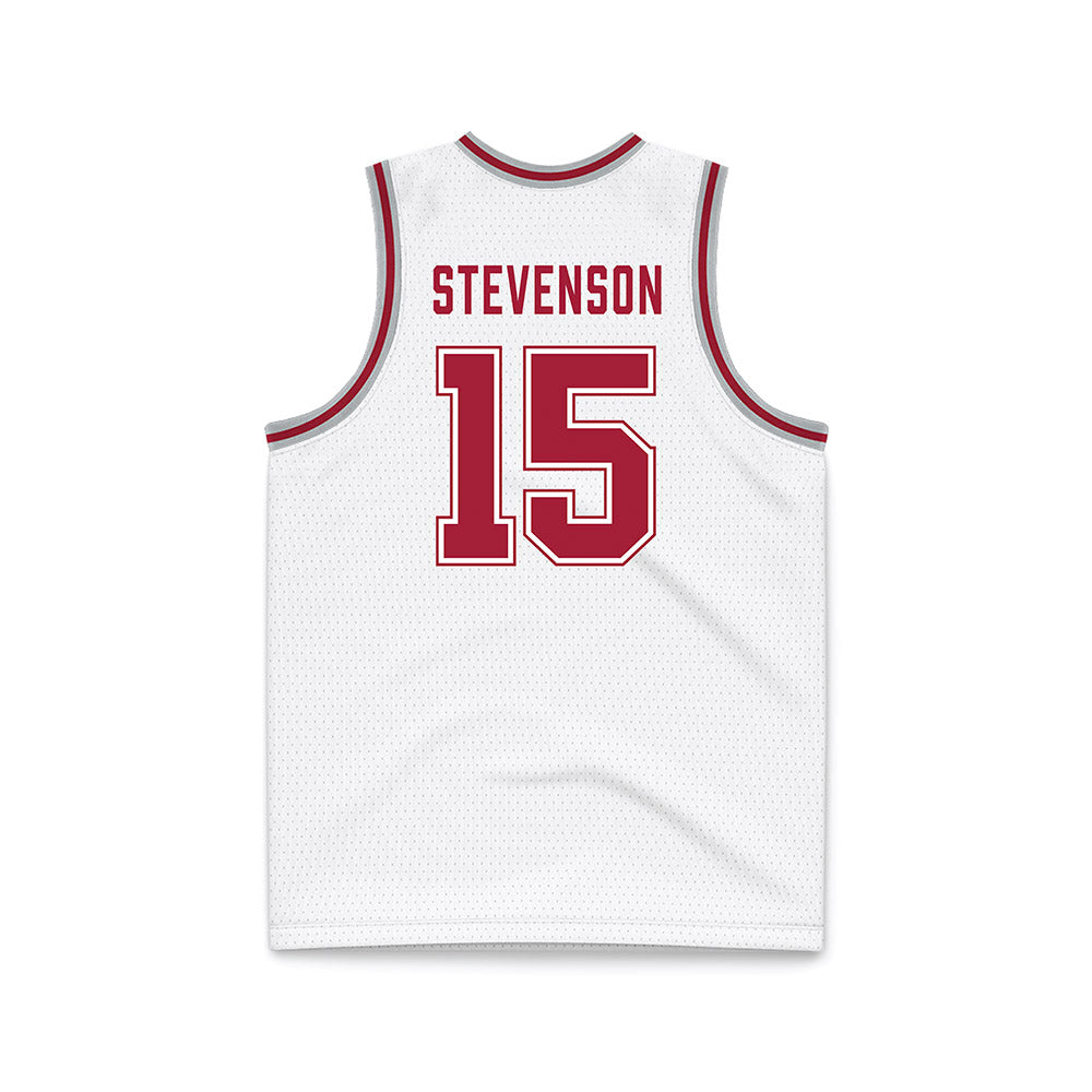 Alabama - NCAA Men's Basketball : Jarin Stevenson - White Basketball Jersey