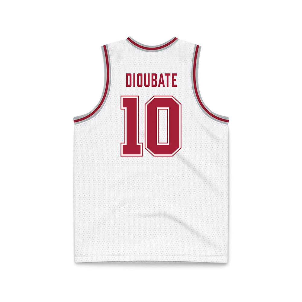 Alabama - NCAA Men's Basketball : Mouhamed Dioubate - White Basketball Jersey