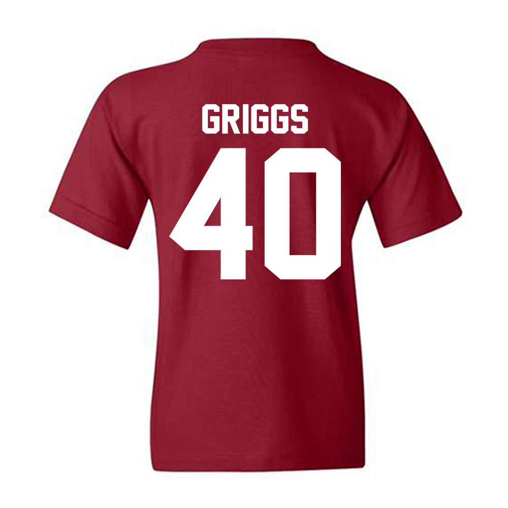 Alabama - NCAA Baseball : Sean Griggs - Classic Shersey Youth T-Shirt-1