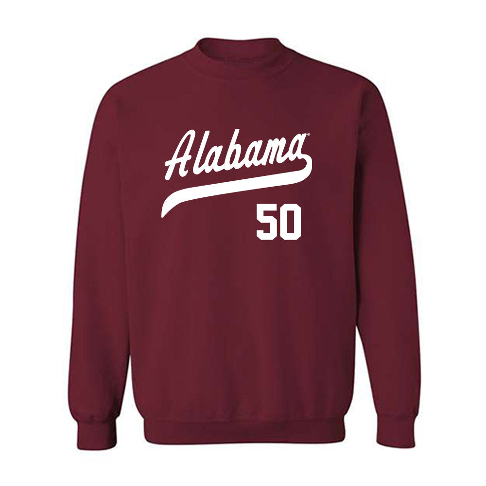 Alabama - NCAA Baseball : Connor Lehman - Classic Shersey Crewneck Sweatshirt-0