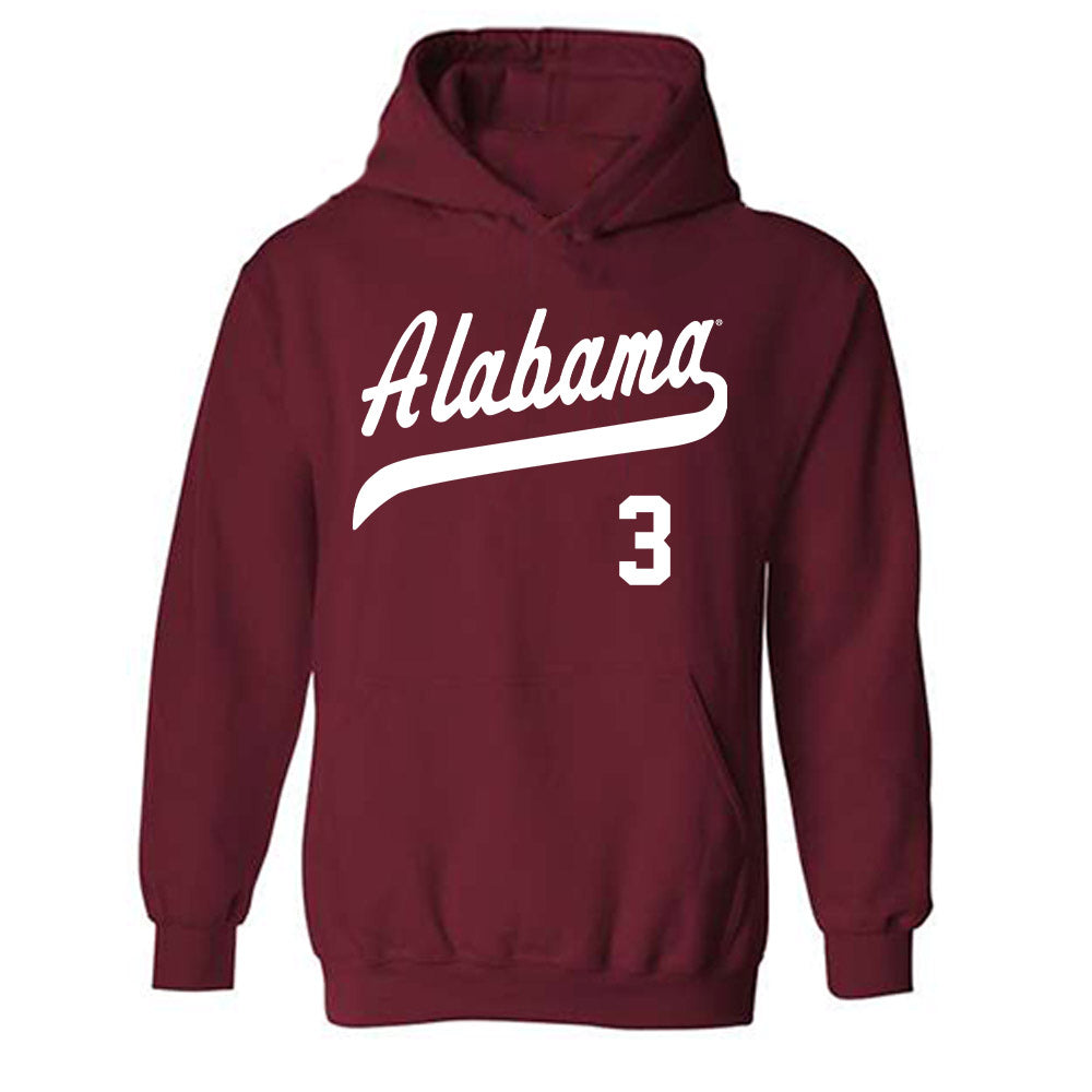 Alabama - NCAA Baseball : Kade Snell - Classic Shersey Hooded Sweatshirt-0