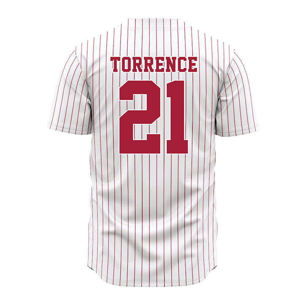 Alabama - NCAA Softball : Jaala Torrence - Pinstripe Jersey
