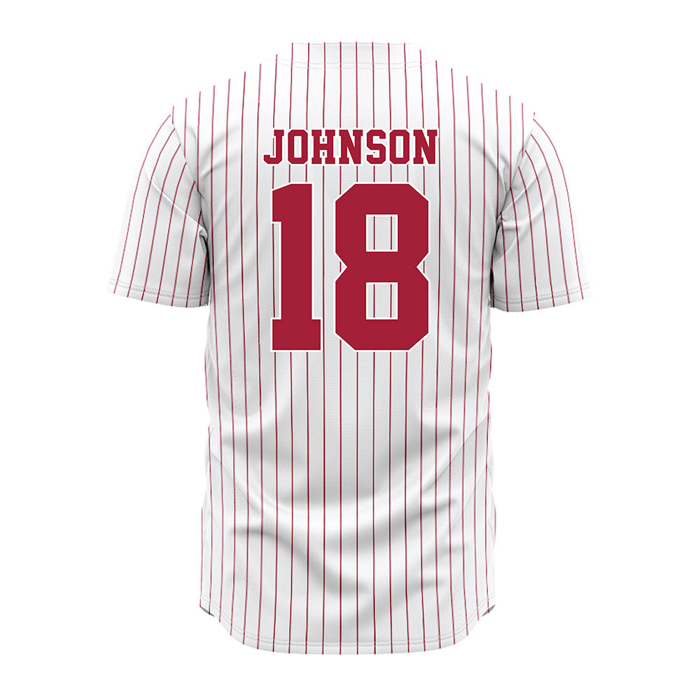 Alabama - NCAA Softball : Lauren Johnson - Pinstripe Jersey