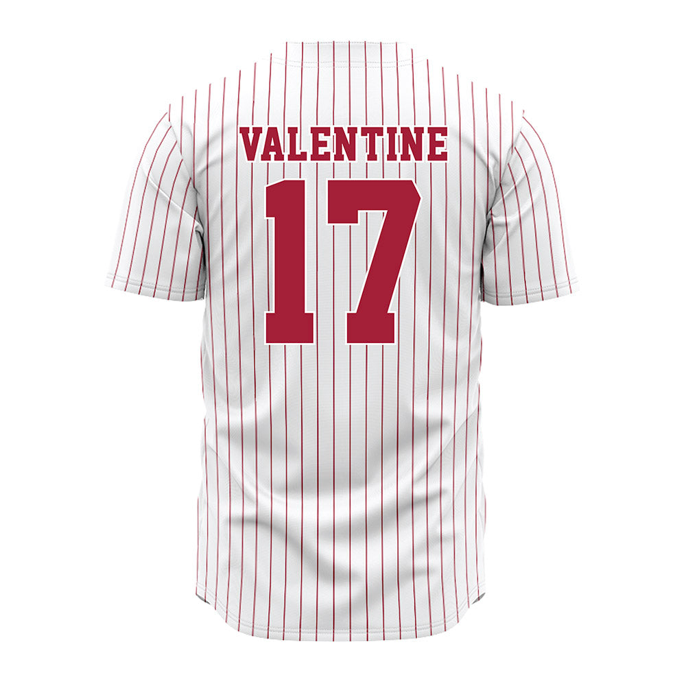 Alabama - NCAA Softball : Riley Valentine - Pinstripe Jersey