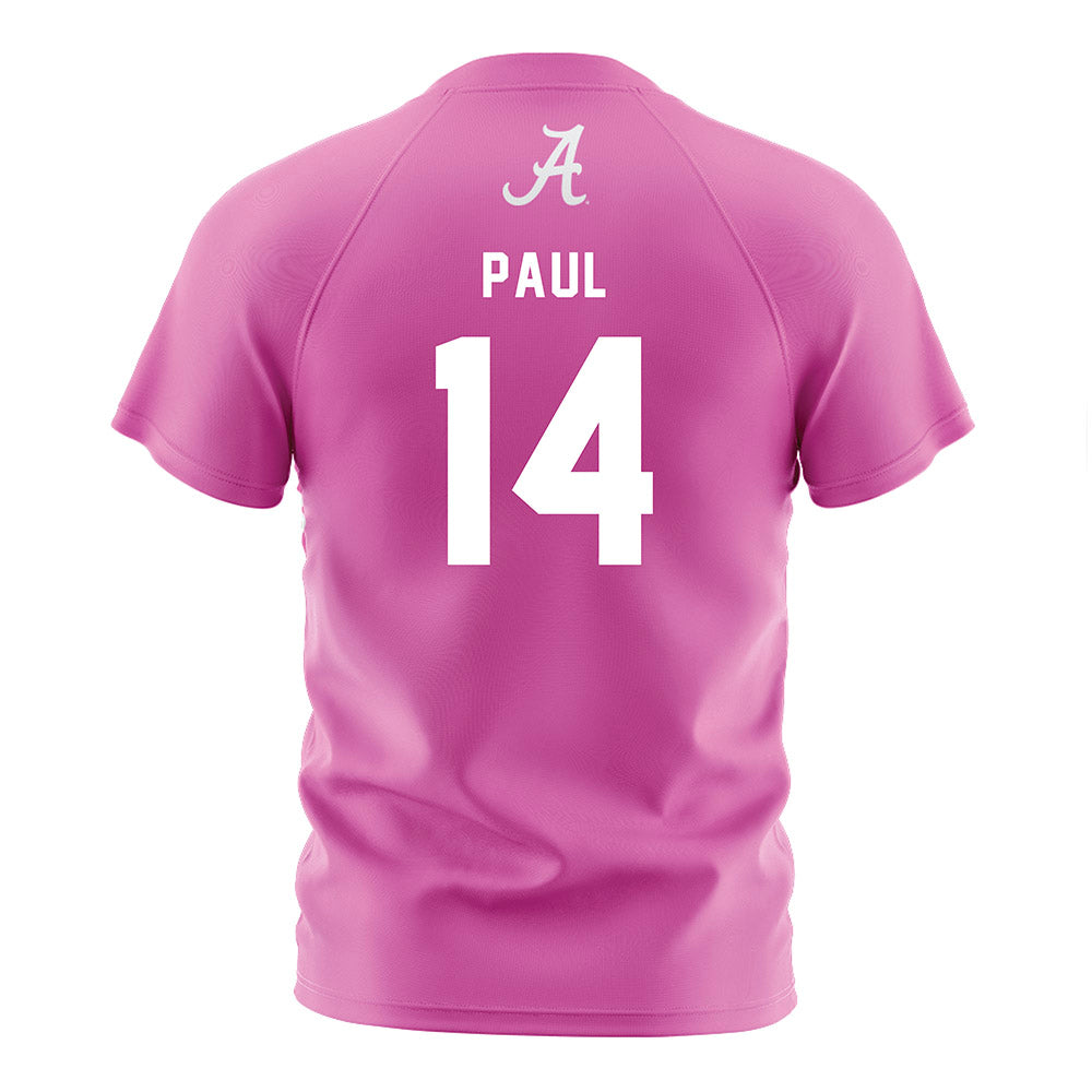 Alabama - NCAA Women's Soccer : Gianna Paul - Pink Soccer Jersey-1