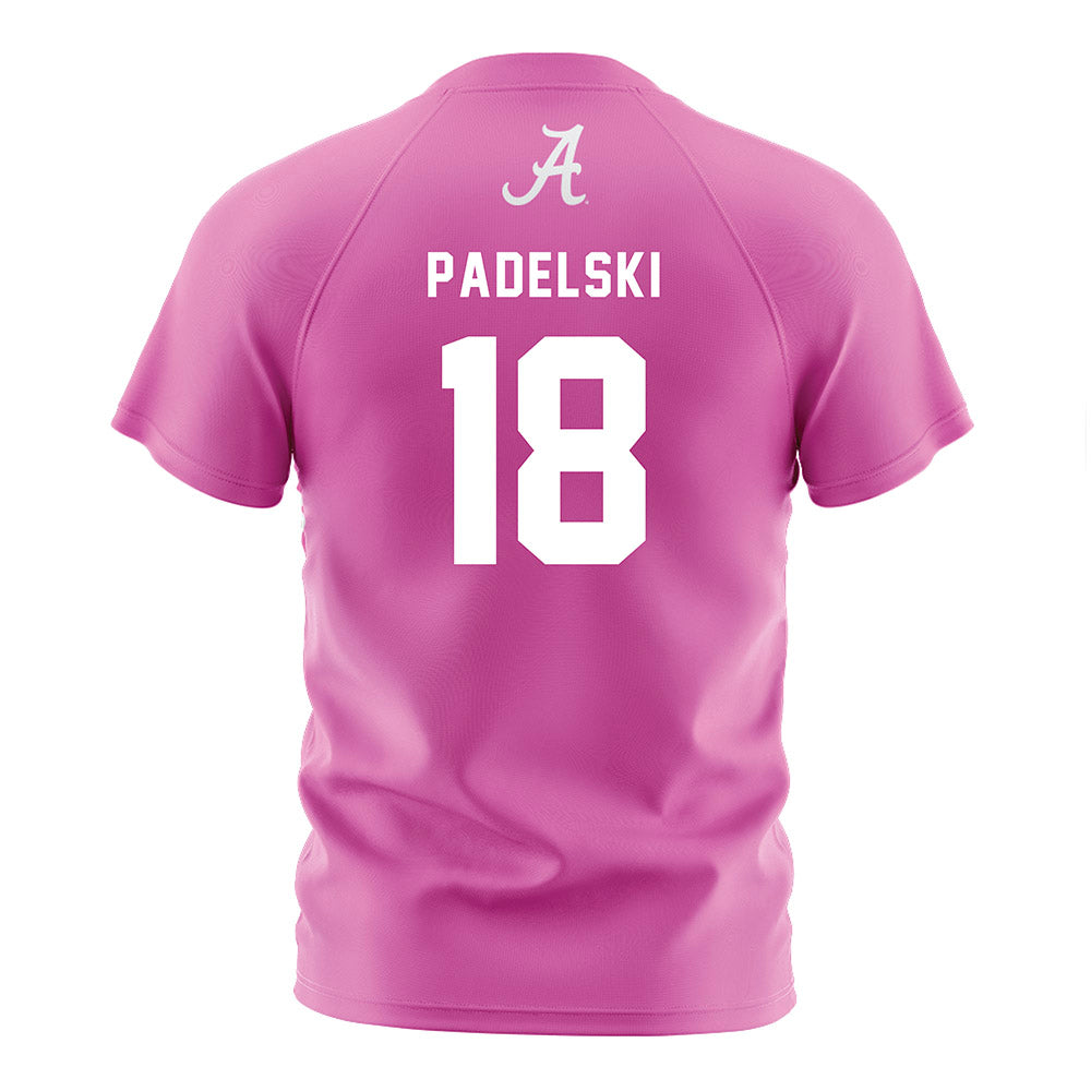 Alabama - NCAA Women's Soccer : Maddie Padelski - Pink Soccer Jersey-1