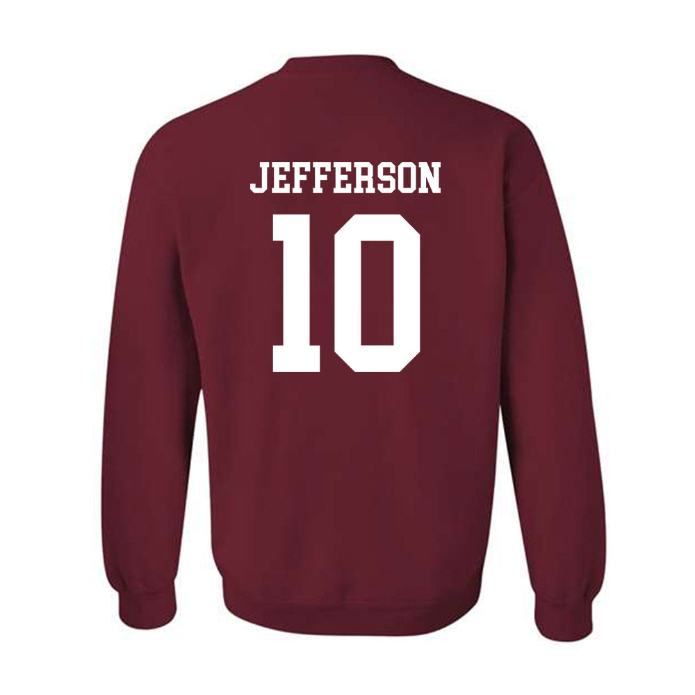 Alabama - NCAA Football : Justin Jefferson - Classic Shersey Crewneck Sweatshirt-2