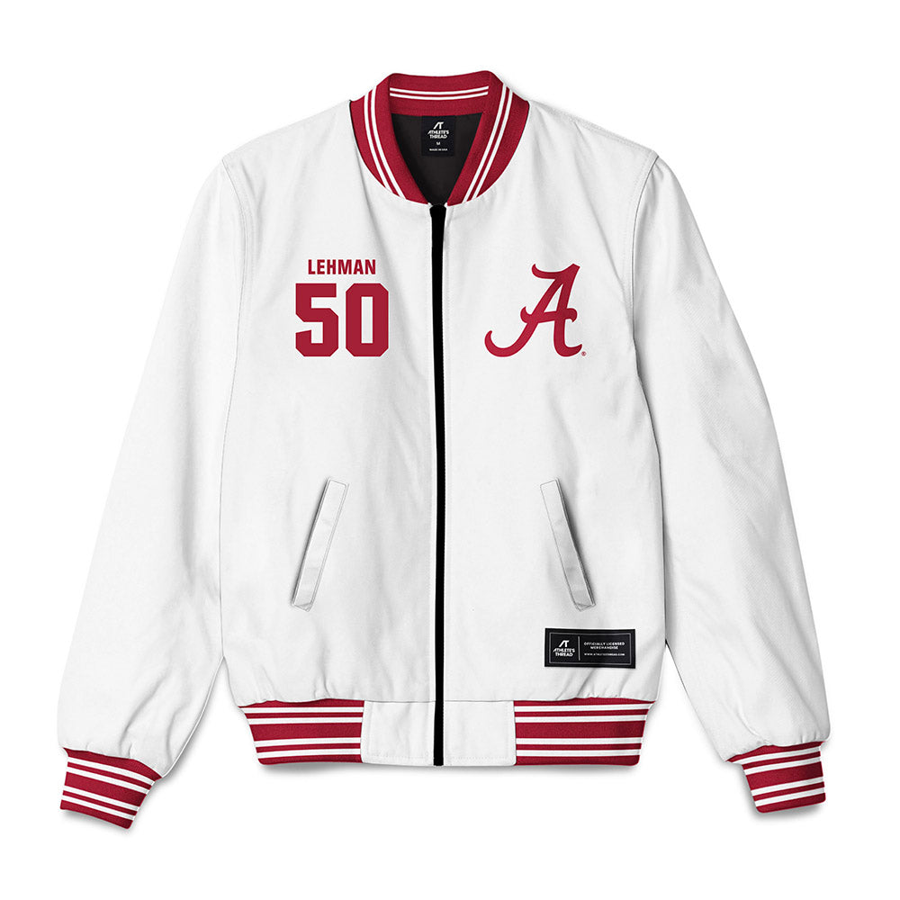 Alabama - NCAA Baseball : Connor Lehman - Bomber Jacket-1