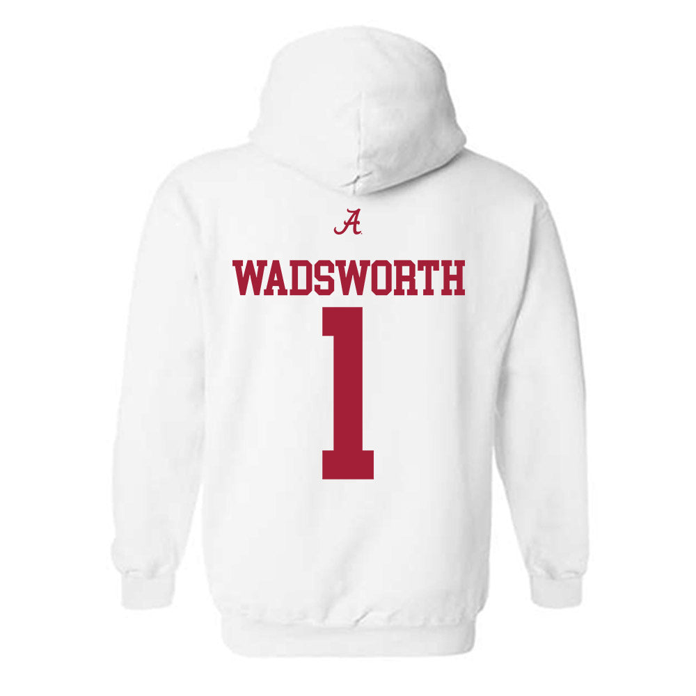 Alabama - NCAA Men's Basketball : Kari Wadsworth - Hooded Sweatshirt-1