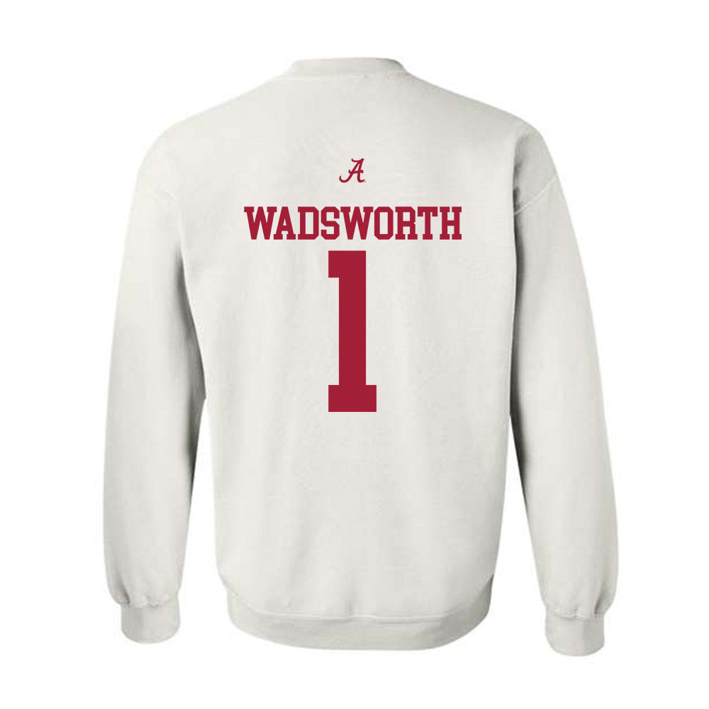 Alabama - NCAA Men's Basketball : Kari Wadsworth - Crewneck Sweatshirt-1