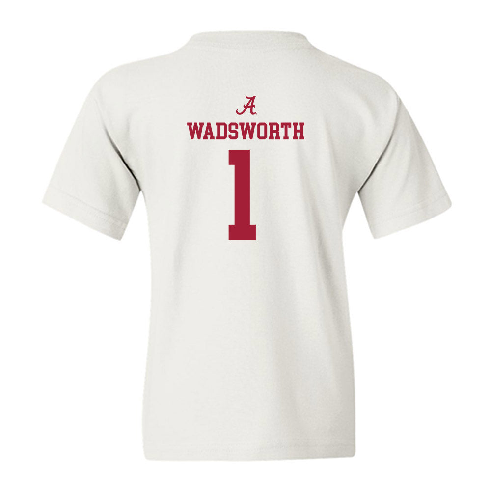 Alabama - NCAA Men's Basketball : Kari Wadsworth - Classic Shersey Youth T-Shirt-2