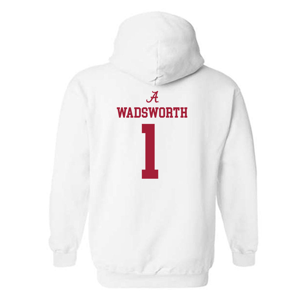 Alabama - NCAA Men's Basketball : Kari Wadsworth - Classic Shersey Hooded Sweatshirt-3