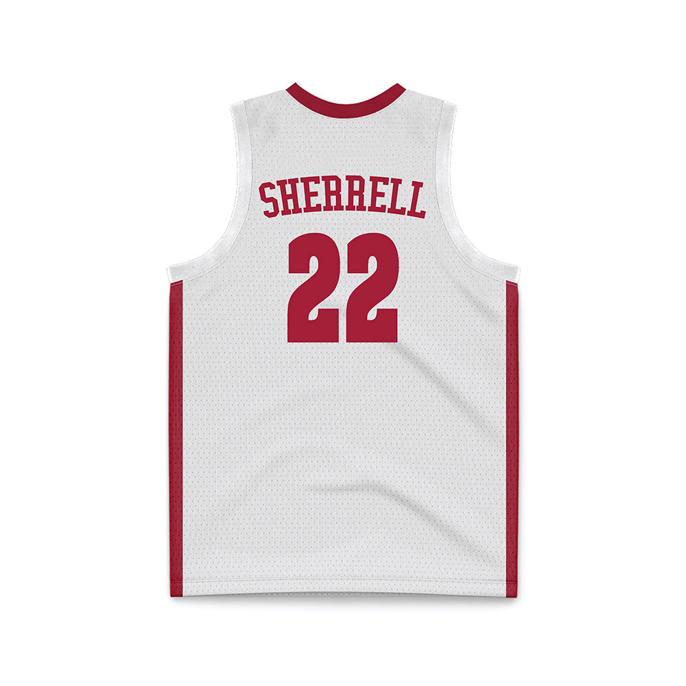 Alabama - NCAA Men's Basketball : Aiden Sherrell - White Basketball Jersey