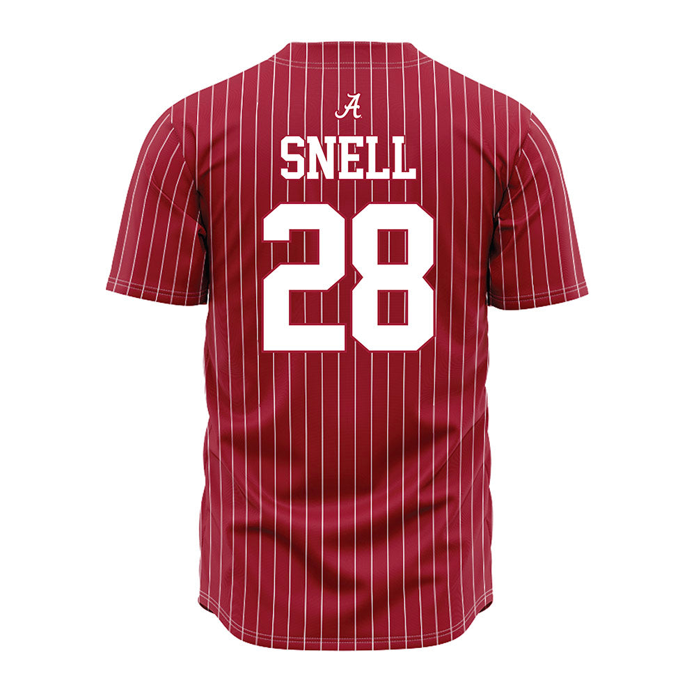 Alabama - NCAA Baseball : Kade Snell - Pinstripe Jersey