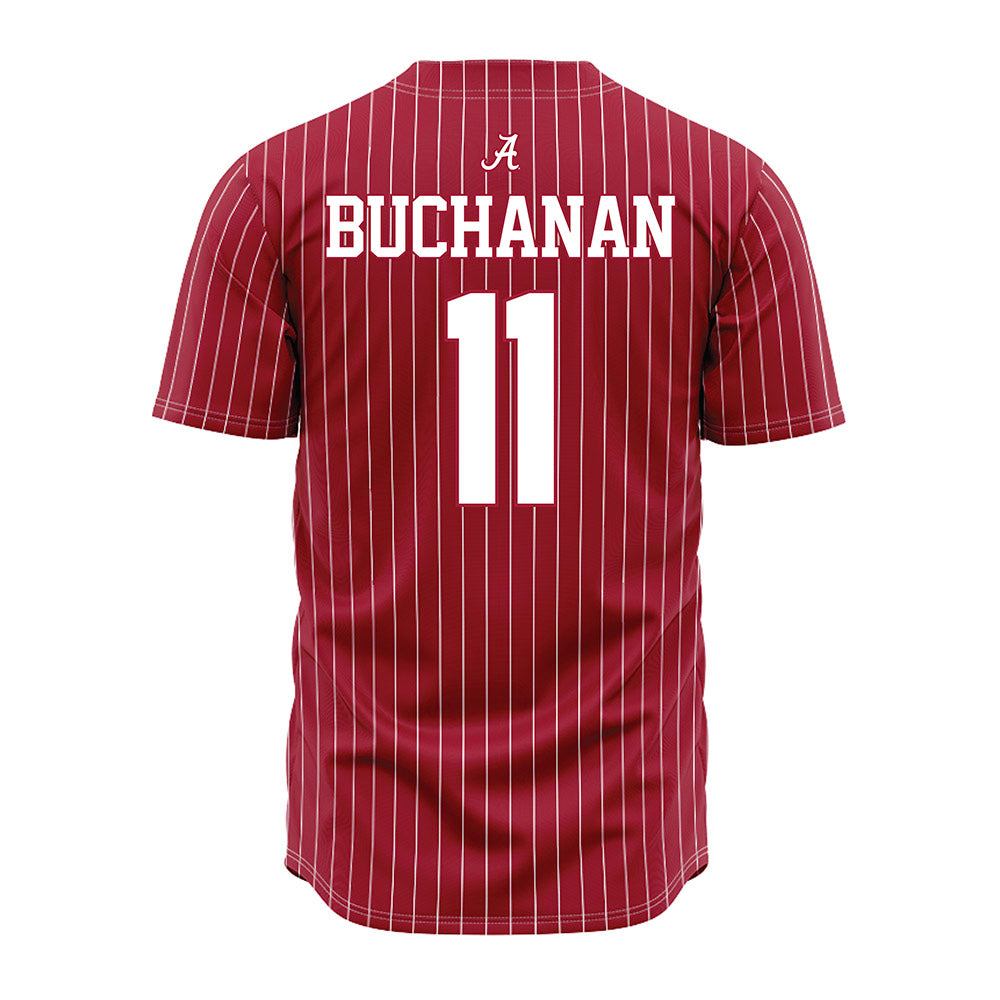 Alabama - NCAA Baseball : Coulson Buchanan - Pinstripe Jersey