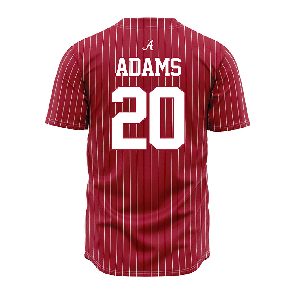 Alabama - NCAA Baseball : Zane Adams - Pinstripe Jersey