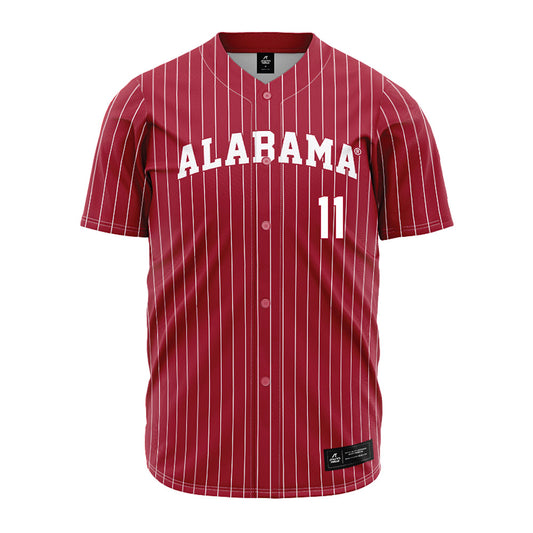 Alabama - NCAA Baseball : Coulson Buchanan - Pinstripe Jersey