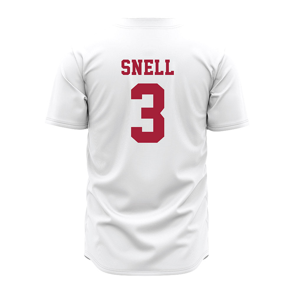 Alabama - NCAA Baseball : Kade Snell - White Jersey-1