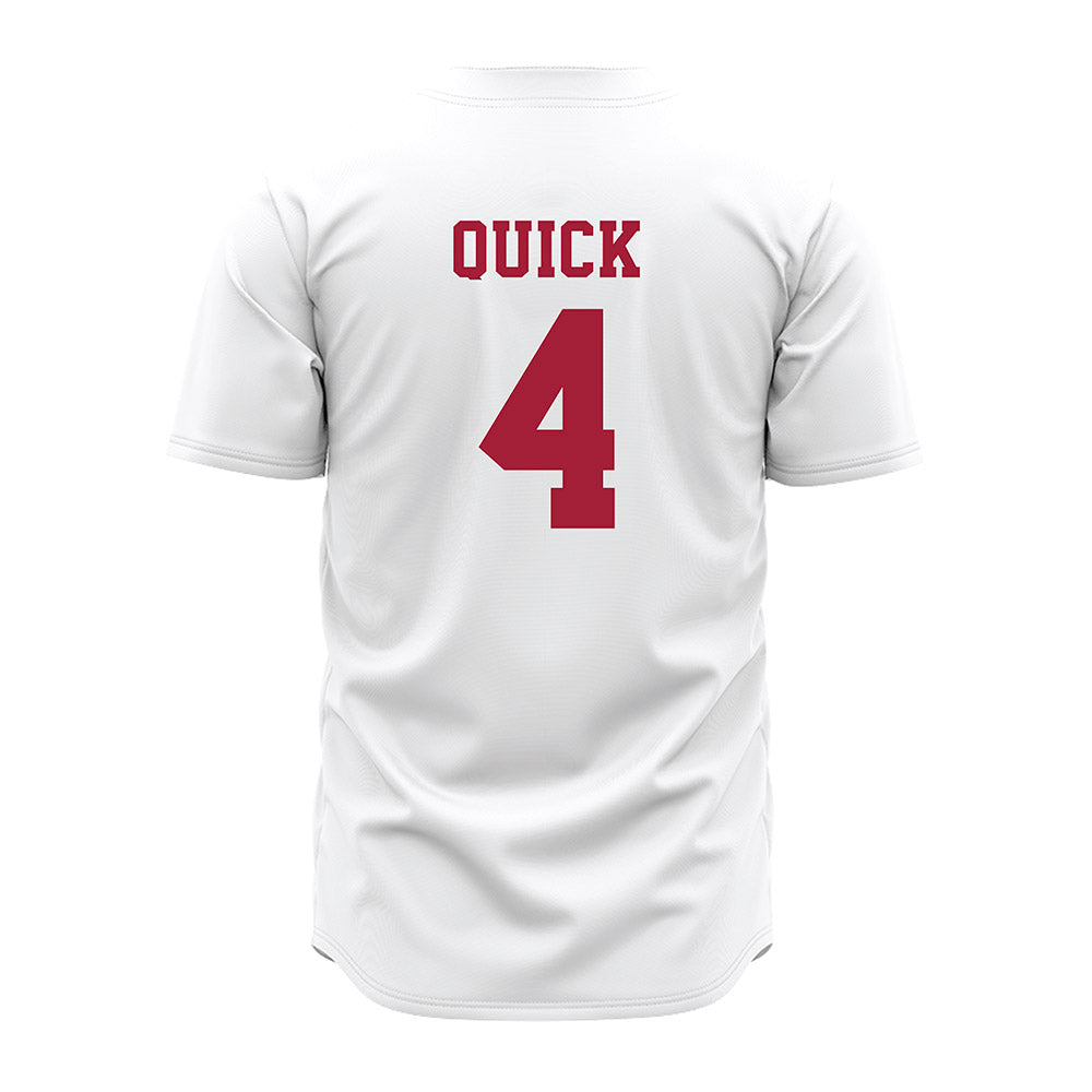 Alabama - NCAA Baseball : Riley Quick - White Jersey
