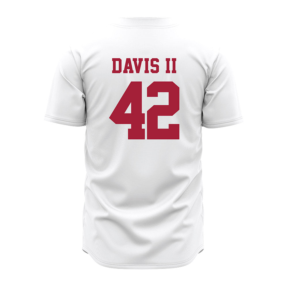Alabama - NCAA Baseball : Alton Davis II - White Jersey