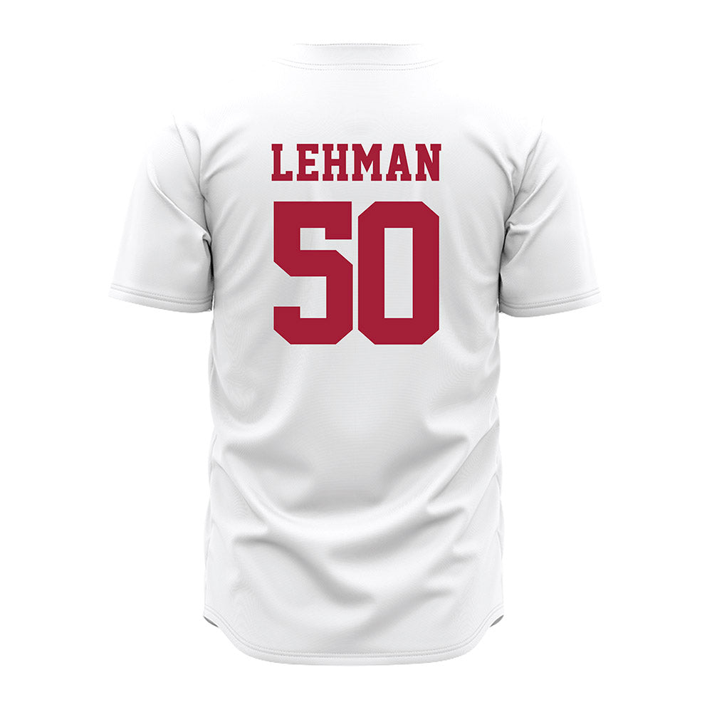 Alabama - NCAA Baseball : Connor Lehman - White Jersey-1