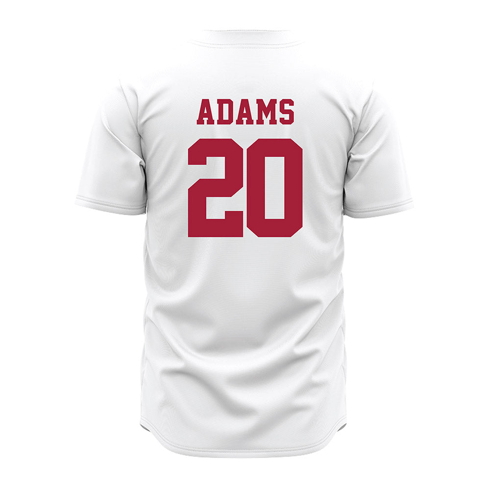Alabama - NCAA Baseball : Zane Adams - White Jersey