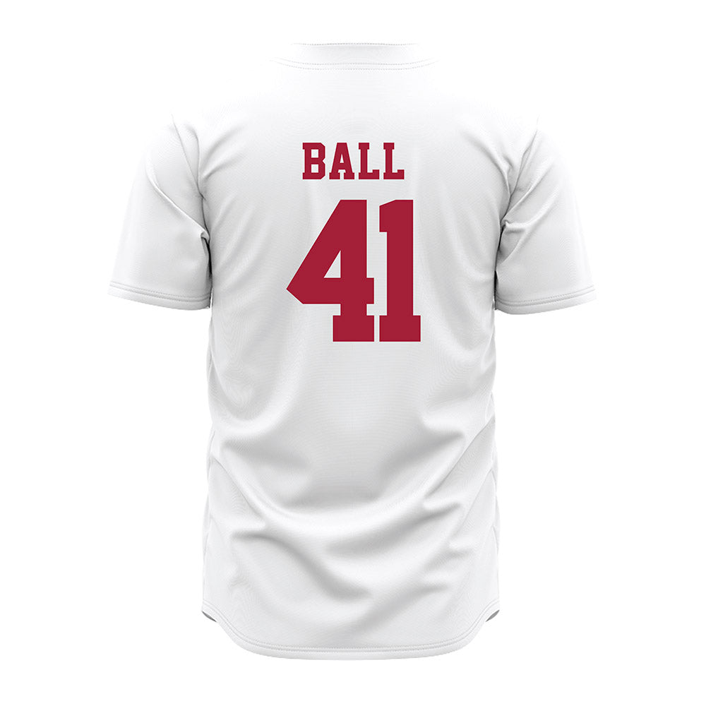 Alabama - NCAA Baseball : Connor Ball - White Jersey