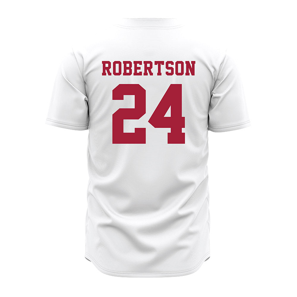 Alabama - NCAA Baseball : Tate Robertson - White Jersey