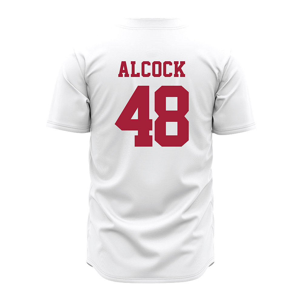 Alabama - NCAA Baseball : Bobby Alcock - White Jersey