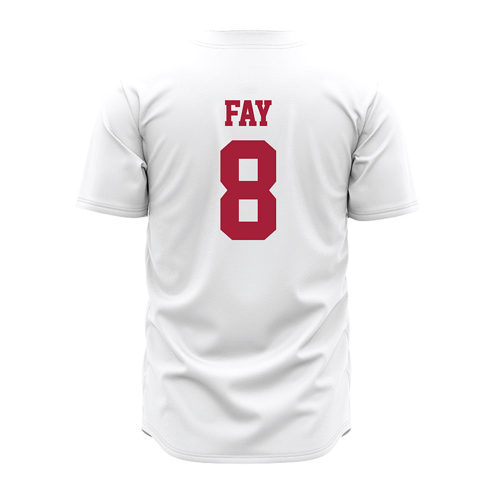 Alabama - NCAA Baseball : Tyler Fay - White Jersey