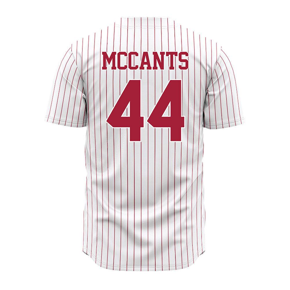 Alabama - NCAA Baseball : TJ McCants - Pinstripe Jersey