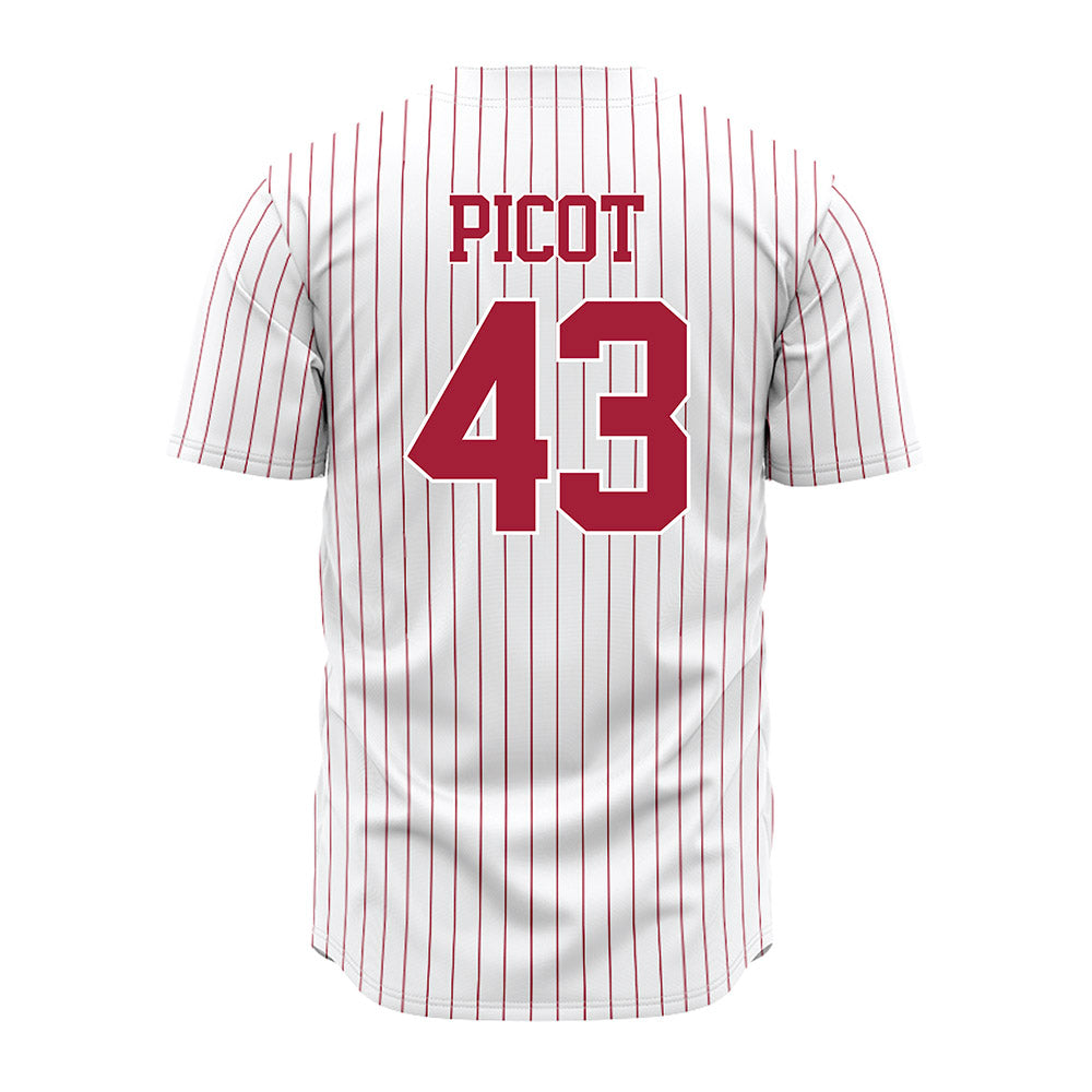 Alabama - NCAA Baseball : Parker Picot - Pinstripe Jersey