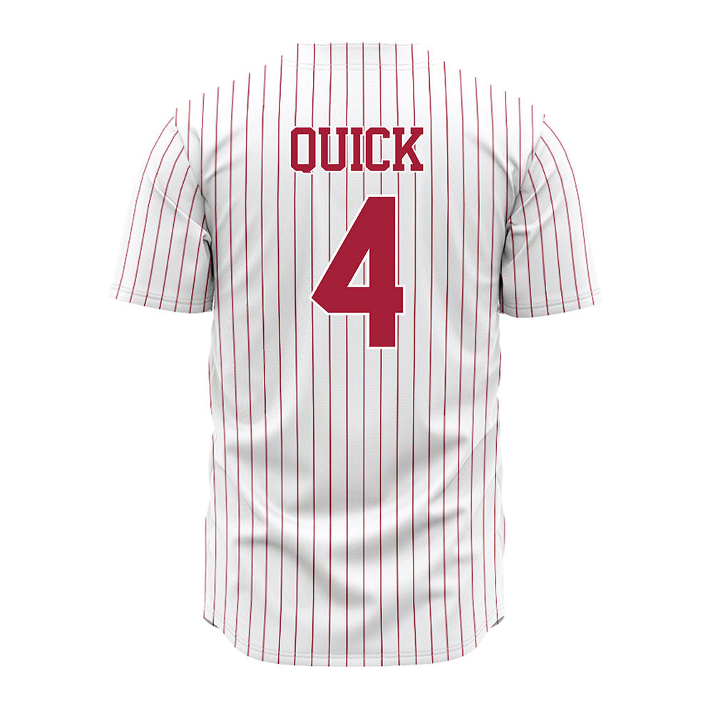 Alabama - NCAA Baseball : Riley Quick - Pinstripe Jersey