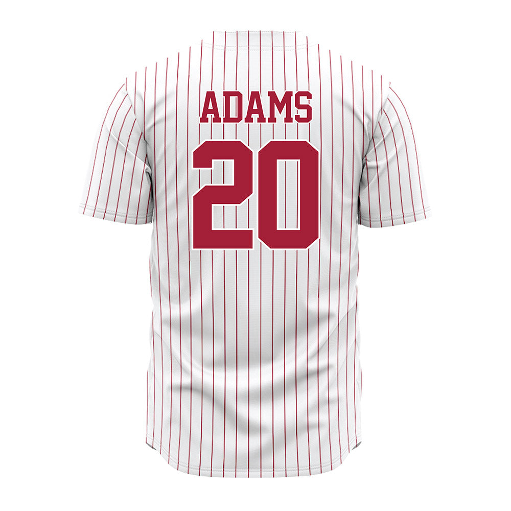 Alabama - NCAA Baseball : Zane Adams - Pinstripe Jersey