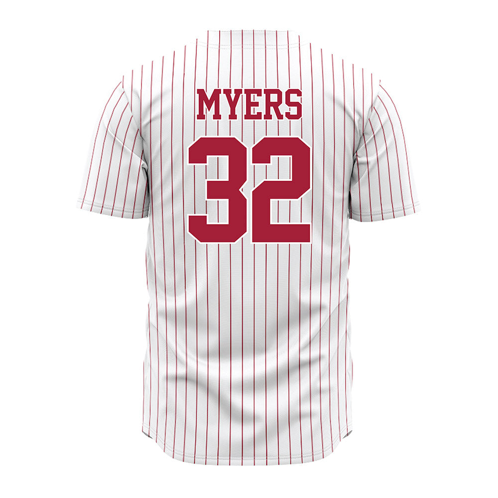 Alabama - NCAA Baseball : Braylon Myers - Pinstripe Jersey