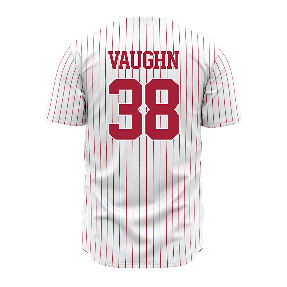 Alabama - NCAA Baseball : Luke Vaughn - Pinstripe Jersey