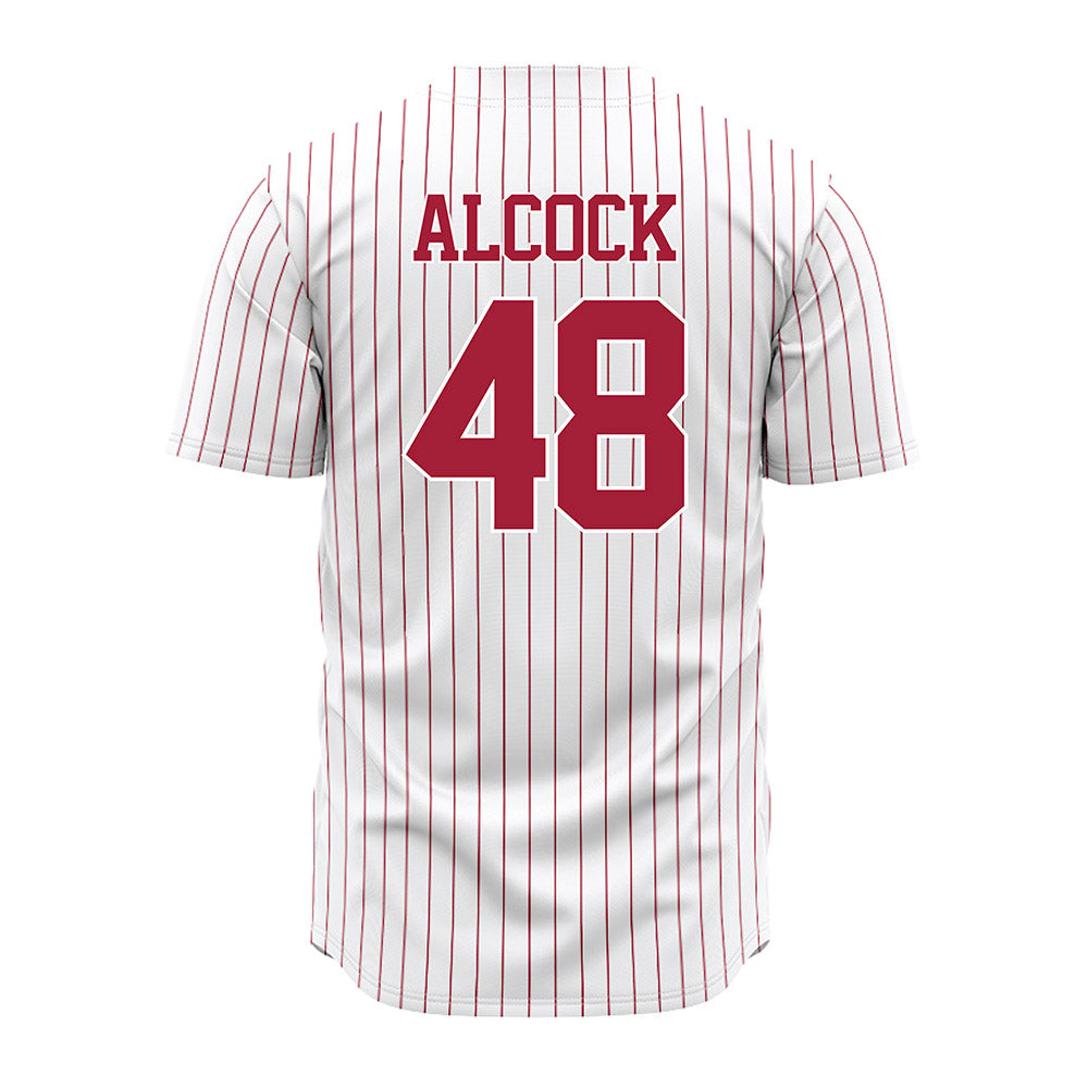 Alabama - NCAA Baseball : Bobby Alcock - Pinstripe Jersey