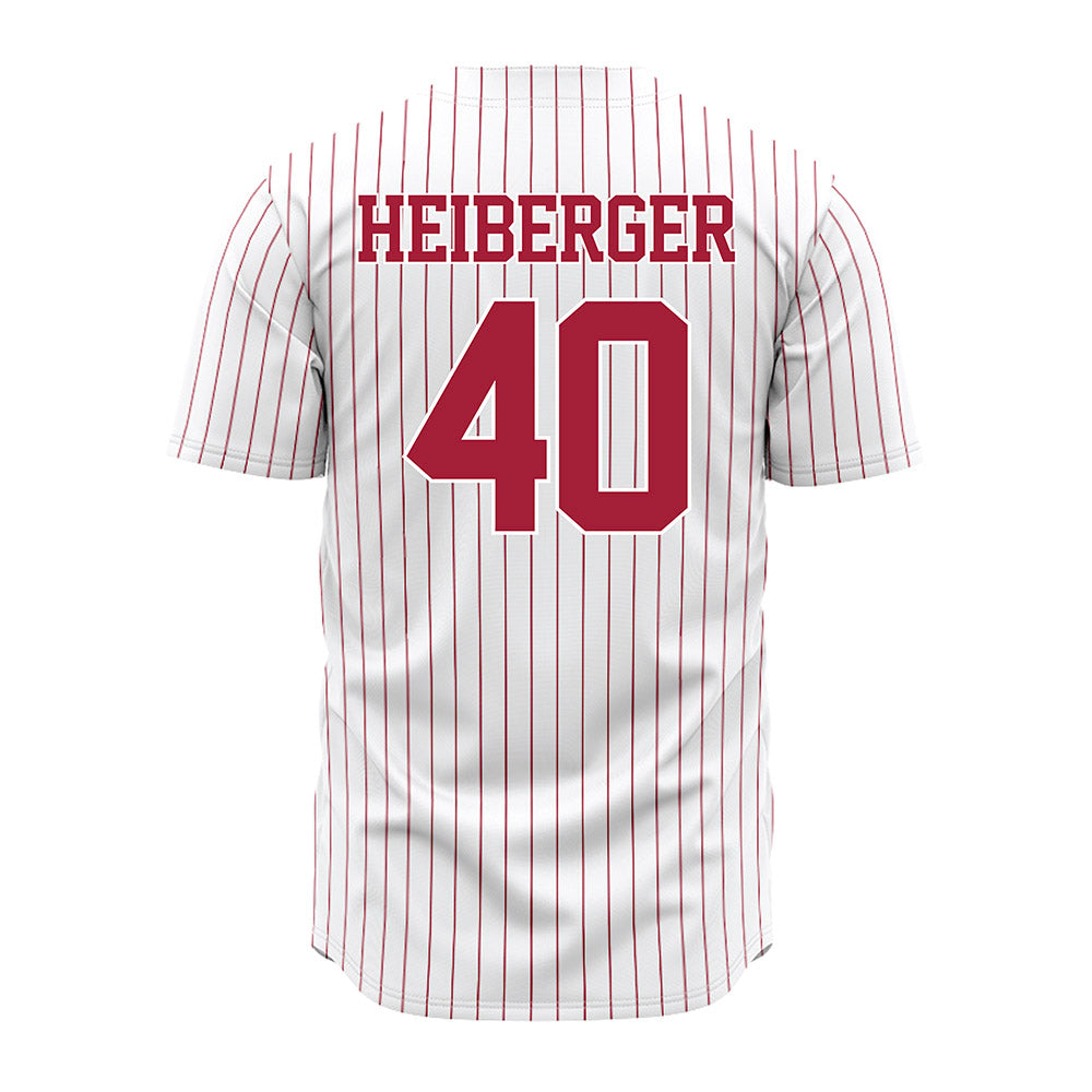 Alabama - NCAA Baseball : Matthew Heiberger - Pinstripe Jersey