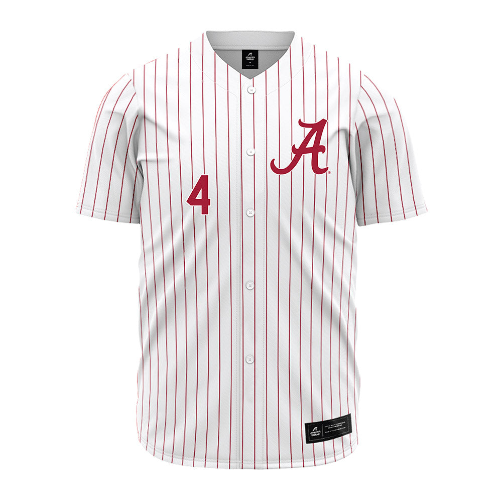 Alabama - NCAA Baseball : Riley Quick - Pinstripe Jersey