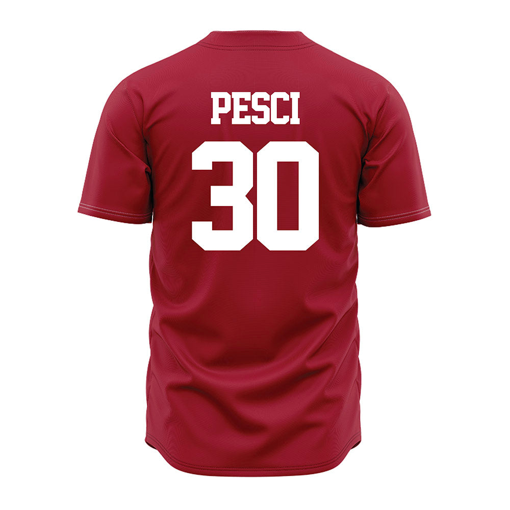 Alabama - NCAA Baseball : Anthony Pesci - Red Jersey-1