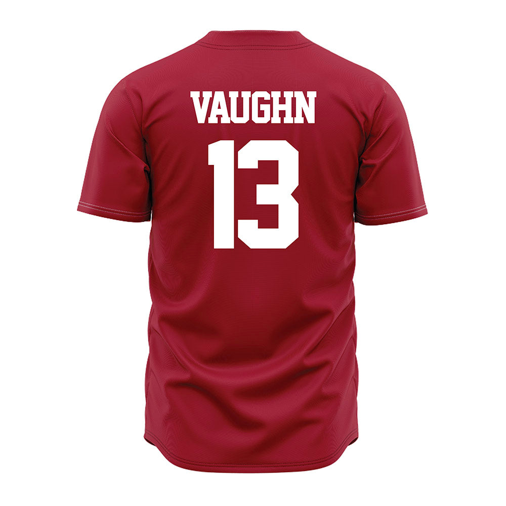 Alabama - NCAA Baseball : Luke Vaughn - Red Jersey-1