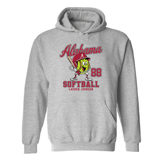 Alabama - NCAA Softball : Lauren Johnson - Fashion Shersey Hooded Sweatshirt-0