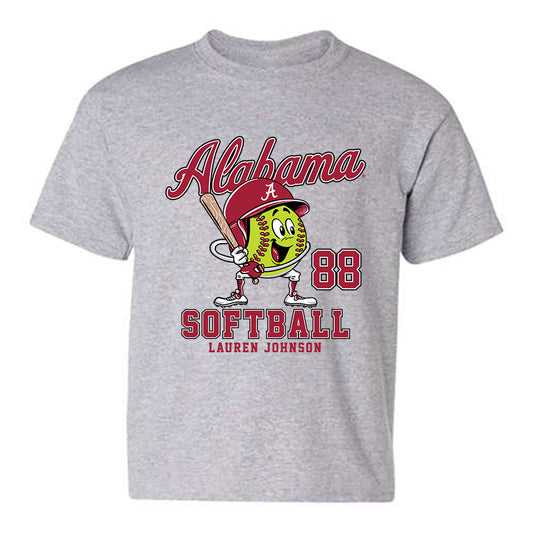 Alabama - NCAA Softball : Lauren Johnson - Fashion Shersey Youth T-Shirt-0