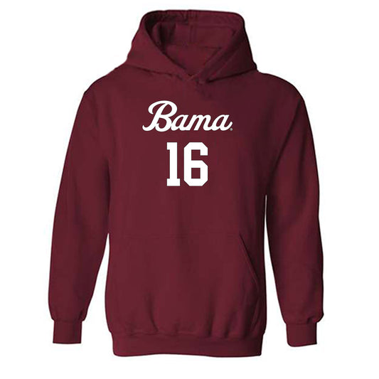 Alabama - NCAA Women's Volleyball : Sophie Agee - Replica Shersey Hooded Sweatshirt-0