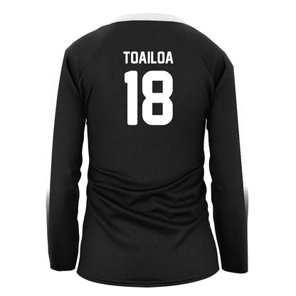 Alabama - NCAA Women's Volleyball : Leilia Toailoa - Black Volleyball Jersey