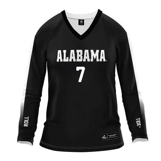 Alabama - NCAA Women's Volleyball : Ellery Rees - Black Volleyball Jersey