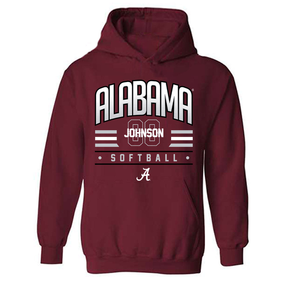 Alabama - NCAA Softball : Lauren Johnson - Classic Fashion Shersey Hooded Sweatshirt-0